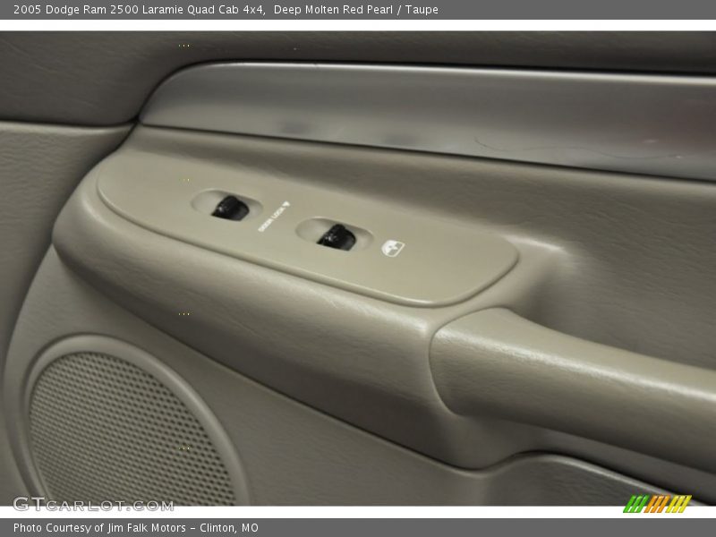 Deep Molten Red Pearl / Taupe 2005 Dodge Ram 2500 Laramie Quad Cab 4x4