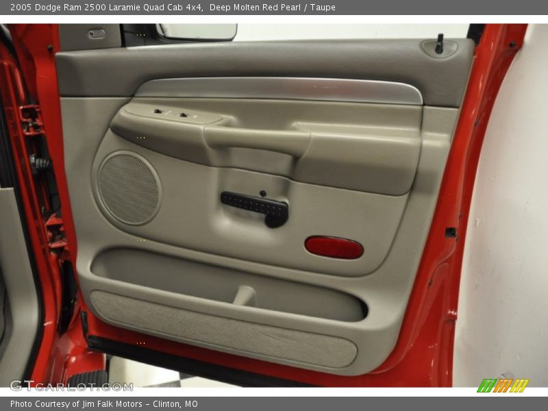 Deep Molten Red Pearl / Taupe 2005 Dodge Ram 2500 Laramie Quad Cab 4x4