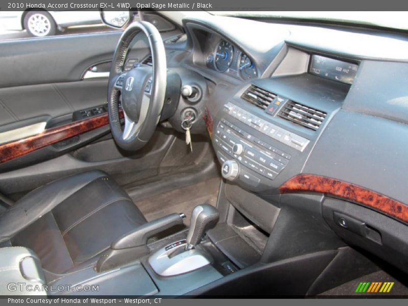 Opal Sage Metallic / Black 2010 Honda Accord Crosstour EX-L 4WD