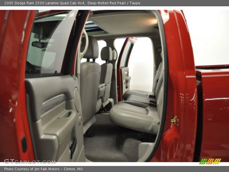 Deep Molten Red Pearl / Taupe 2005 Dodge Ram 2500 Laramie Quad Cab 4x4