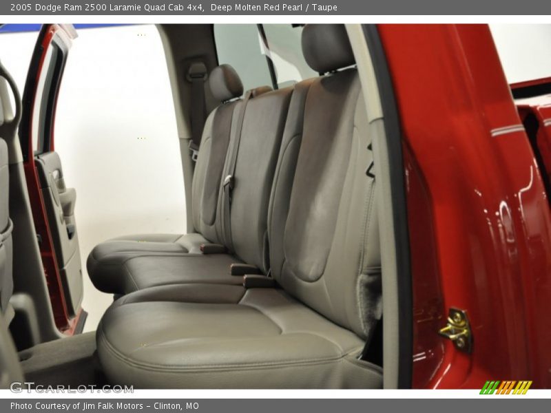 Deep Molten Red Pearl / Taupe 2005 Dodge Ram 2500 Laramie Quad Cab 4x4