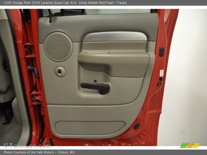 Deep Molten Red Pearl / Taupe 2005 Dodge Ram 2500 Laramie Quad Cab 4x4