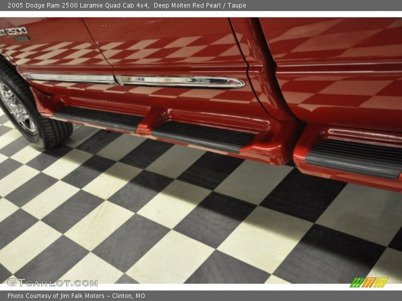 Deep Molten Red Pearl / Taupe 2005 Dodge Ram 2500 Laramie Quad Cab 4x4