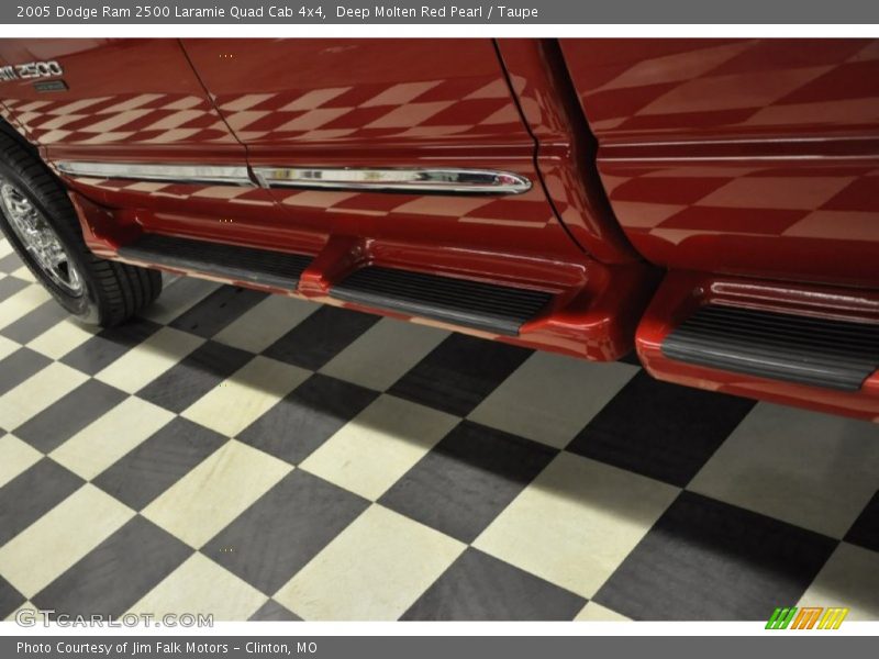 Deep Molten Red Pearl / Taupe 2005 Dodge Ram 2500 Laramie Quad Cab 4x4