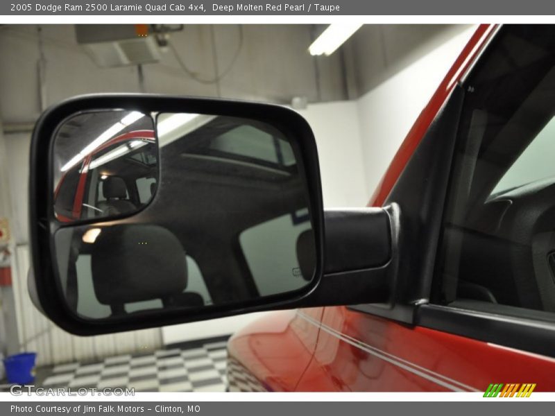 Deep Molten Red Pearl / Taupe 2005 Dodge Ram 2500 Laramie Quad Cab 4x4