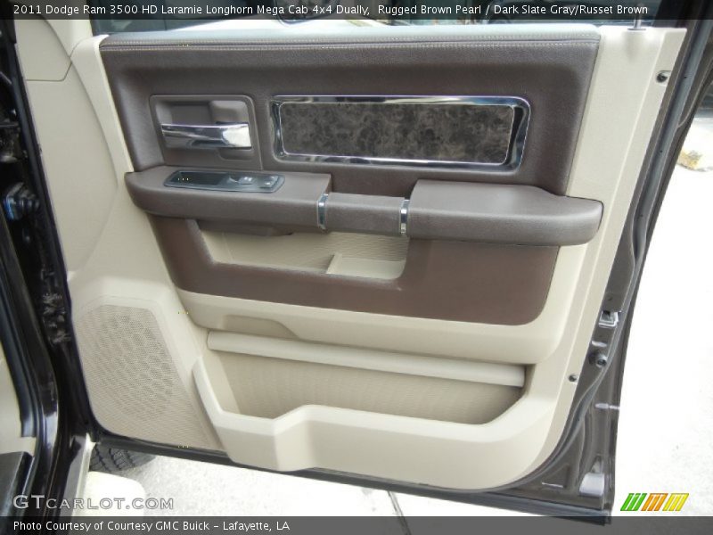 Rugged Brown Pearl / Dark Slate Gray/Russet Brown 2011 Dodge Ram 3500 HD Laramie Longhorn Mega Cab 4x4 Dually