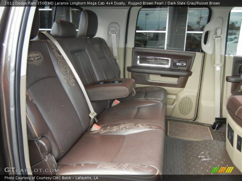 Rugged Brown Pearl / Dark Slate Gray/Russet Brown 2011 Dodge Ram 3500 HD Laramie Longhorn Mega Cab 4x4 Dually