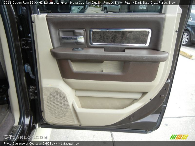 Rugged Brown Pearl / Dark Slate Gray/Russet Brown 2011 Dodge Ram 3500 HD Laramie Longhorn Mega Cab 4x4 Dually