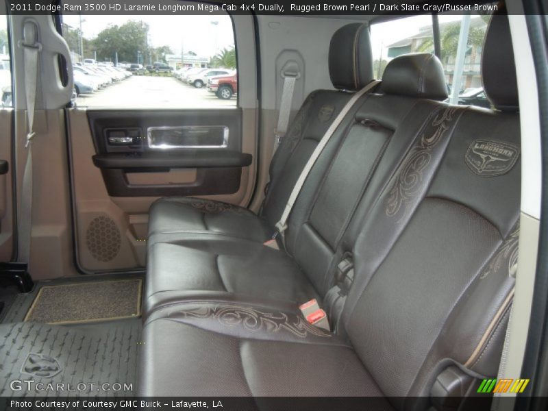Rugged Brown Pearl / Dark Slate Gray/Russet Brown 2011 Dodge Ram 3500 HD Laramie Longhorn Mega Cab 4x4 Dually
