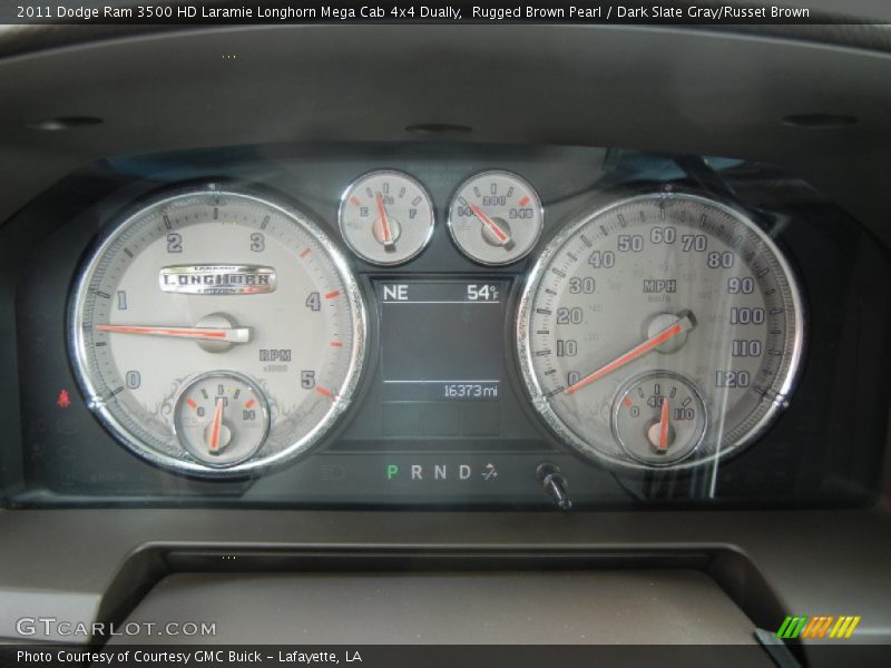 Rugged Brown Pearl / Dark Slate Gray/Russet Brown 2011 Dodge Ram 3500 HD Laramie Longhorn Mega Cab 4x4 Dually