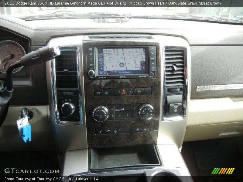 Rugged Brown Pearl / Dark Slate Gray/Russet Brown 2011 Dodge Ram 3500 HD Laramie Longhorn Mega Cab 4x4 Dually