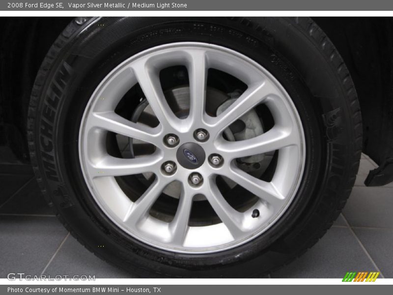 Vapor Silver Metallic / Medium Light Stone 2008 Ford Edge SE