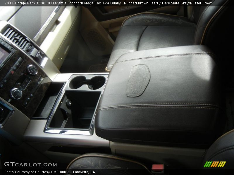 Rugged Brown Pearl / Dark Slate Gray/Russet Brown 2011 Dodge Ram 3500 HD Laramie Longhorn Mega Cab 4x4 Dually