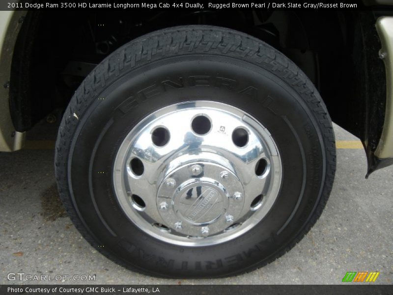 Rugged Brown Pearl / Dark Slate Gray/Russet Brown 2011 Dodge Ram 3500 HD Laramie Longhorn Mega Cab 4x4 Dually