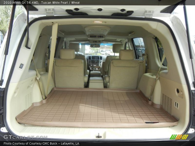 Tuscan White Pearl / Wheat 2010 Infiniti QX 56 4WD