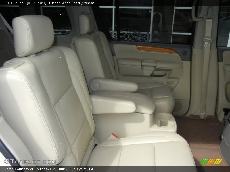 Tuscan White Pearl / Wheat 2010 Infiniti QX 56 4WD