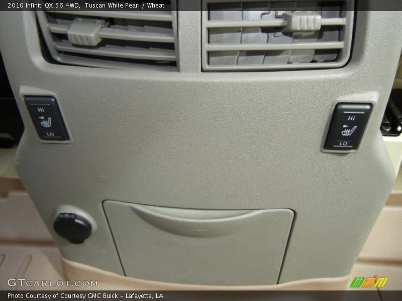 Tuscan White Pearl / Wheat 2010 Infiniti QX 56 4WD