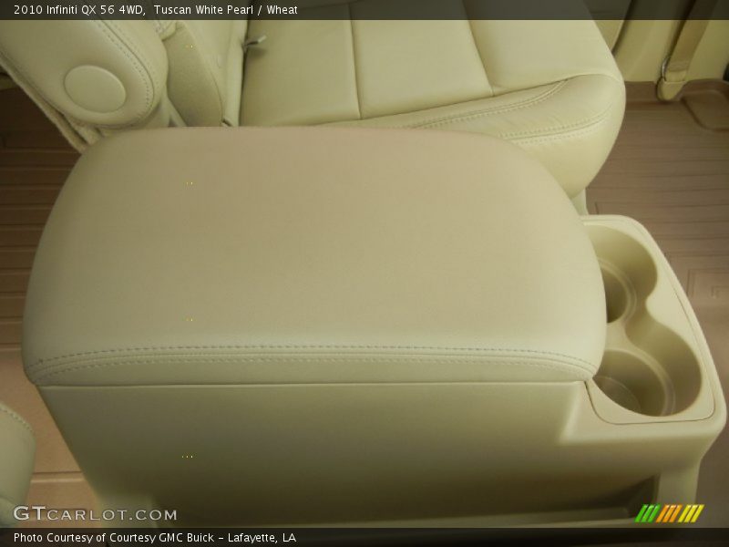 Tuscan White Pearl / Wheat 2010 Infiniti QX 56 4WD