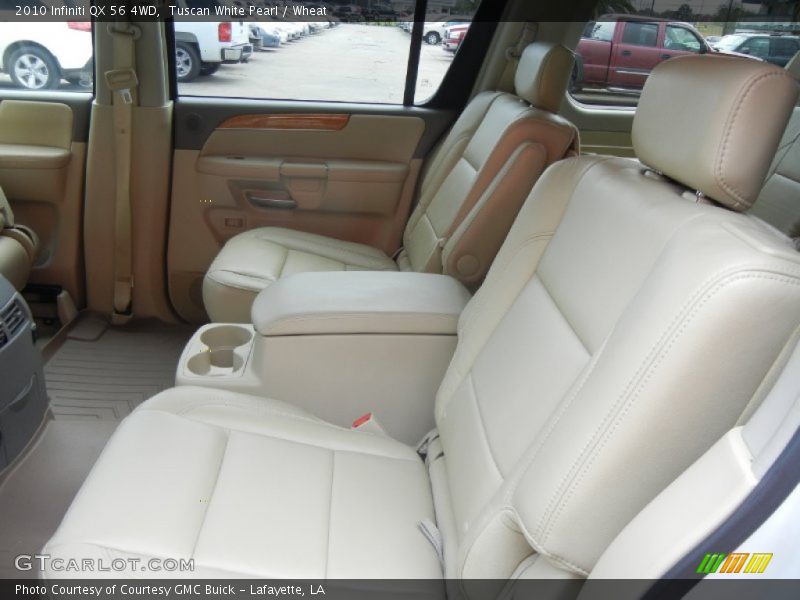 Tuscan White Pearl / Wheat 2010 Infiniti QX 56 4WD