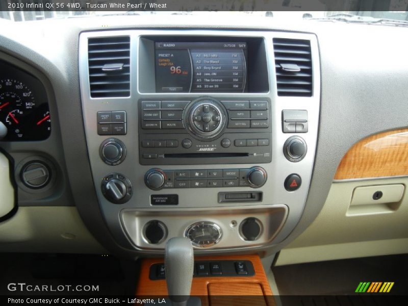 Tuscan White Pearl / Wheat 2010 Infiniti QX 56 4WD