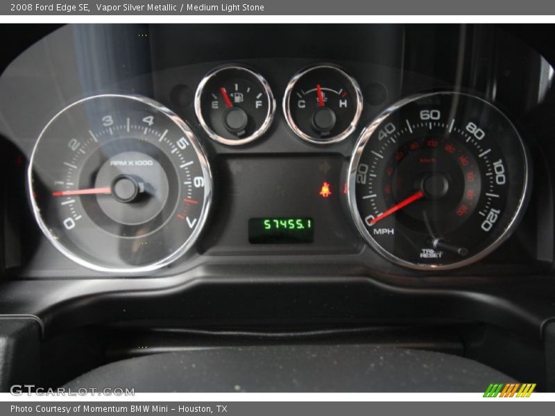 Vapor Silver Metallic / Medium Light Stone 2008 Ford Edge SE