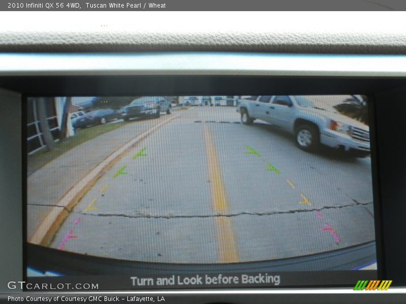 Tuscan White Pearl / Wheat 2010 Infiniti QX 56 4WD