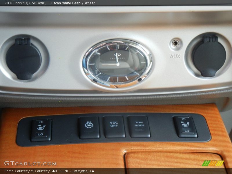 Tuscan White Pearl / Wheat 2010 Infiniti QX 56 4WD