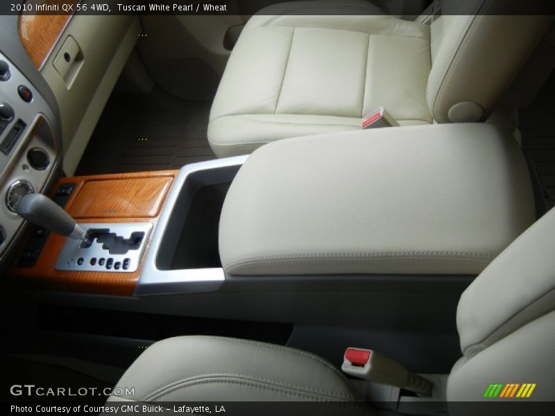 Tuscan White Pearl / Wheat 2010 Infiniti QX 56 4WD