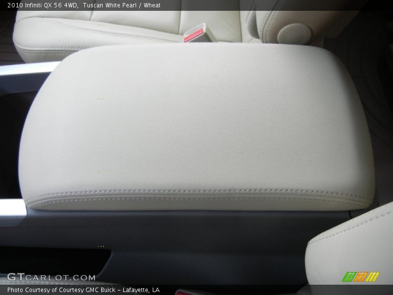 Tuscan White Pearl / Wheat 2010 Infiniti QX 56 4WD