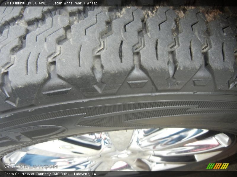 Tuscan White Pearl / Wheat 2010 Infiniti QX 56 4WD