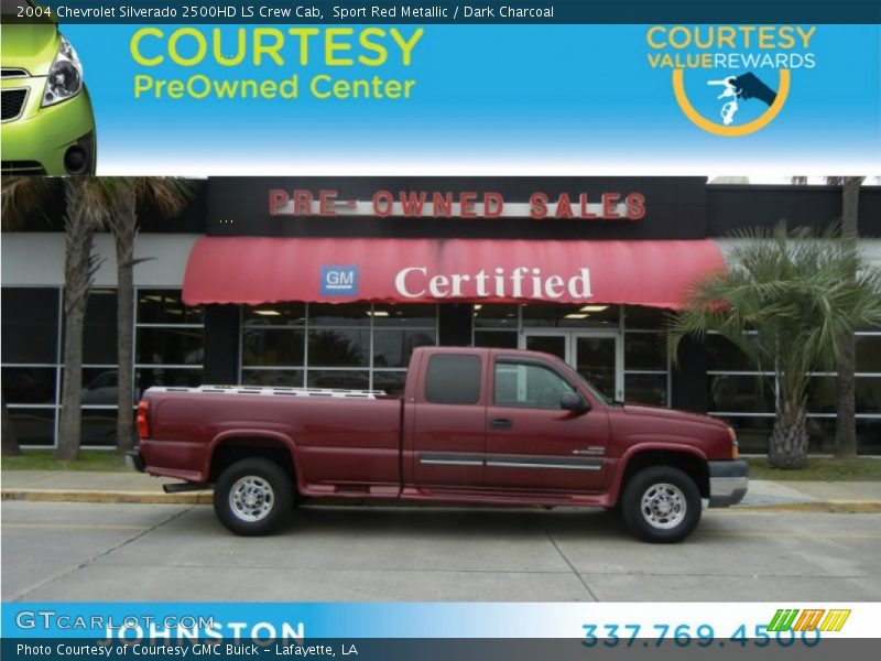 Sport Red Metallic / Dark Charcoal 2004 Chevrolet Silverado 2500HD LS Crew Cab