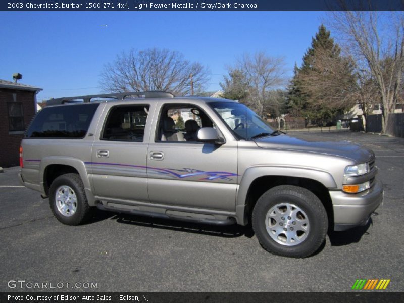 Light Pewter Metallic / Gray/Dark Charcoal 2003 Chevrolet Suburban 1500 Z71 4x4