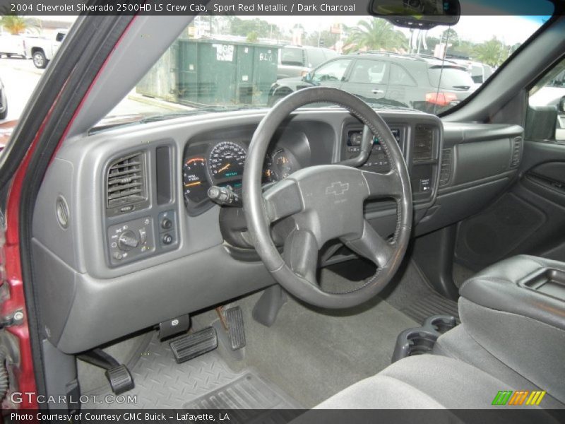 Sport Red Metallic / Dark Charcoal 2004 Chevrolet Silverado 2500HD LS Crew Cab