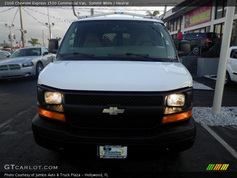 Summit White / Neutral 2008 Chevrolet Express 1500 Commercial Van