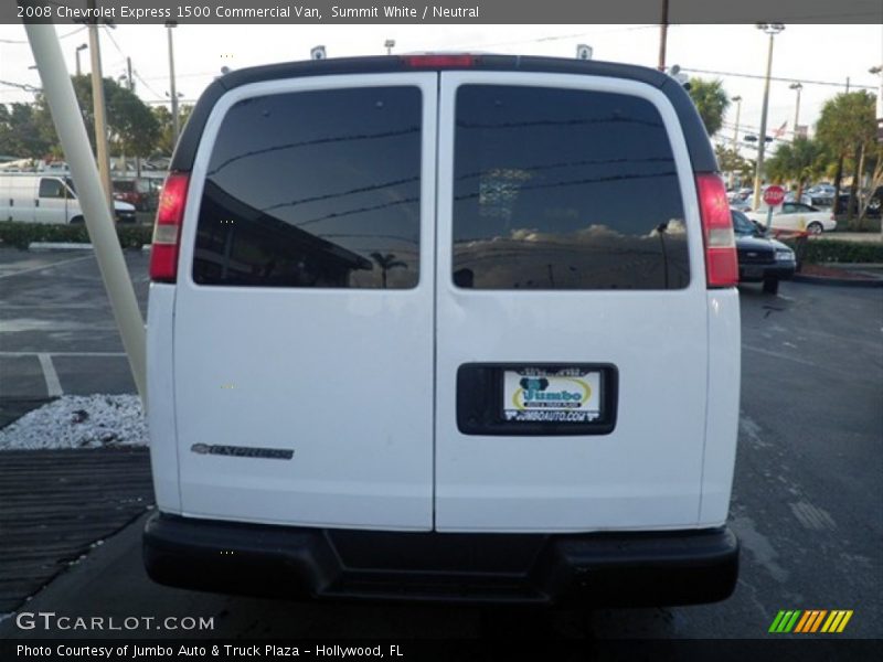 Summit White / Neutral 2008 Chevrolet Express 1500 Commercial Van