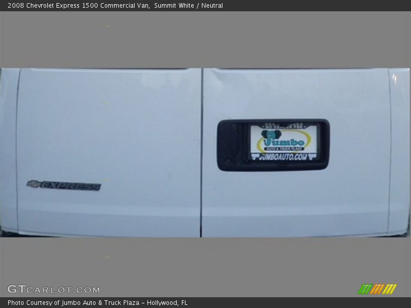 Summit White / Neutral 2008 Chevrolet Express 1500 Commercial Van