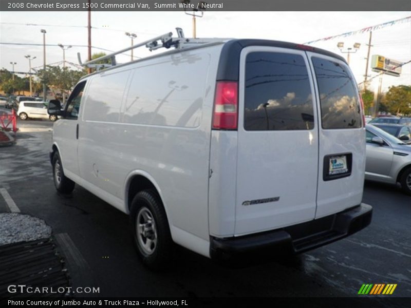 Summit White / Neutral 2008 Chevrolet Express 1500 Commercial Van