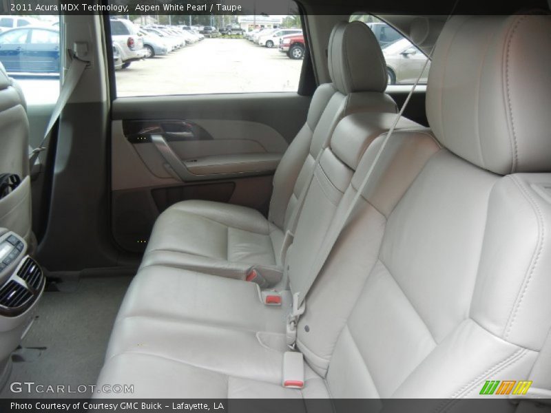 Aspen White Pearl / Taupe 2011 Acura MDX Technology