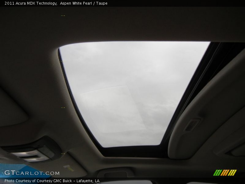 Aspen White Pearl / Taupe 2011 Acura MDX Technology
