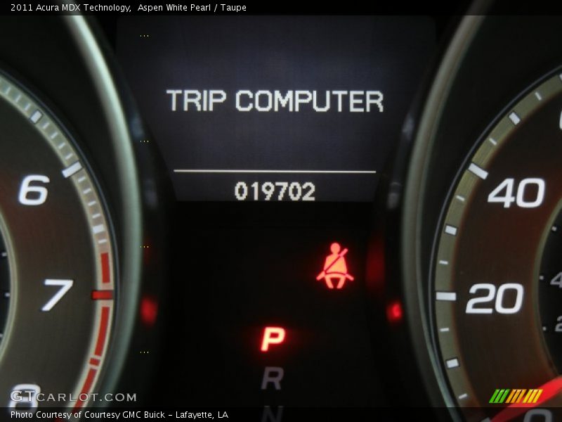 Aspen White Pearl / Taupe 2011 Acura MDX Technology