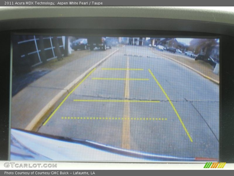 Aspen White Pearl / Taupe 2011 Acura MDX Technology