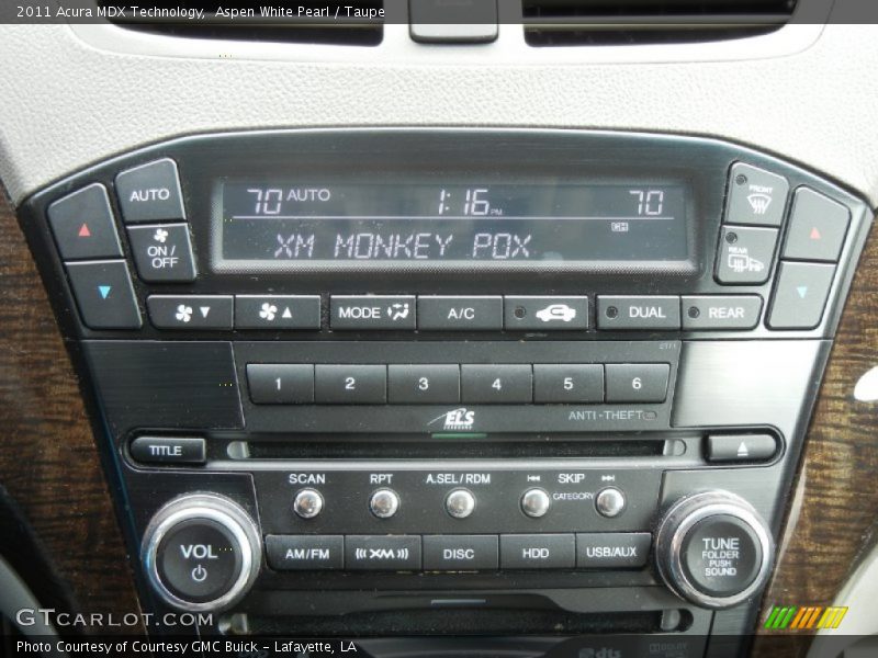 Controls of 2011 MDX Technology