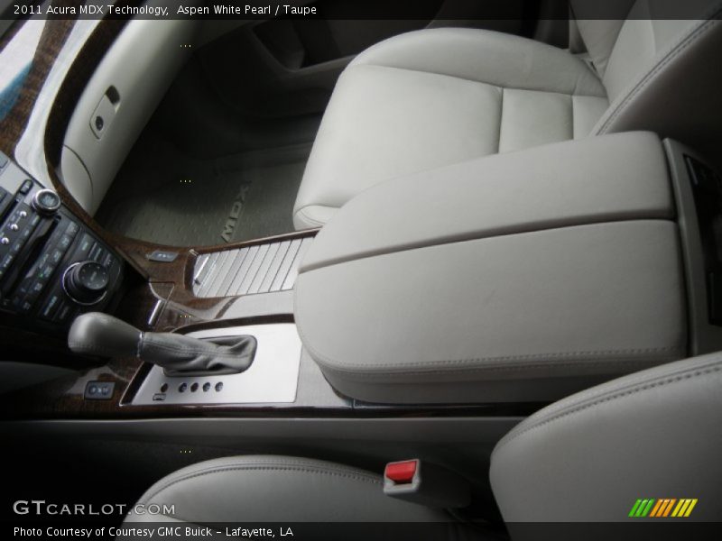 Aspen White Pearl / Taupe 2011 Acura MDX Technology