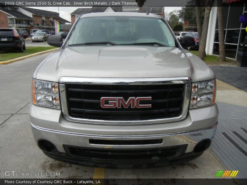Silver Birch Metallic / Dark Titanium 2009 GMC Sierra 1500 SL Crew Cab