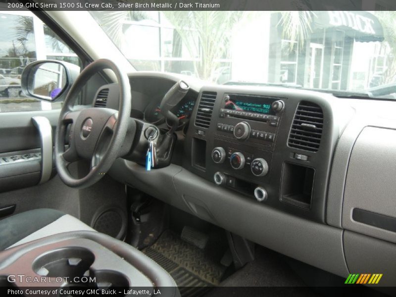 Silver Birch Metallic / Dark Titanium 2009 GMC Sierra 1500 SL Crew Cab
