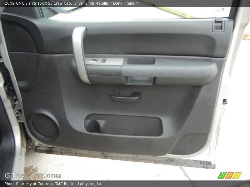 Silver Birch Metallic / Dark Titanium 2009 GMC Sierra 1500 SL Crew Cab