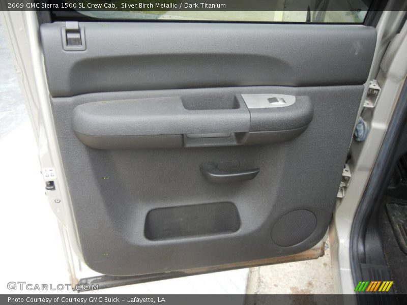 Silver Birch Metallic / Dark Titanium 2009 GMC Sierra 1500 SL Crew Cab
