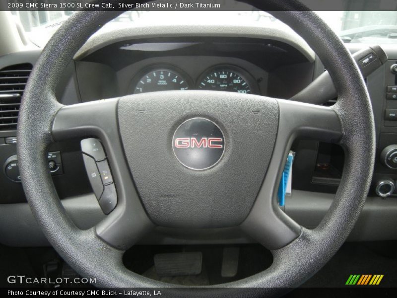 Silver Birch Metallic / Dark Titanium 2009 GMC Sierra 1500 SL Crew Cab