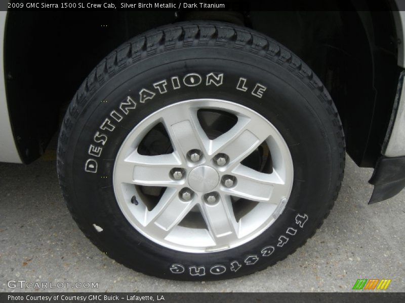 Silver Birch Metallic / Dark Titanium 2009 GMC Sierra 1500 SL Crew Cab