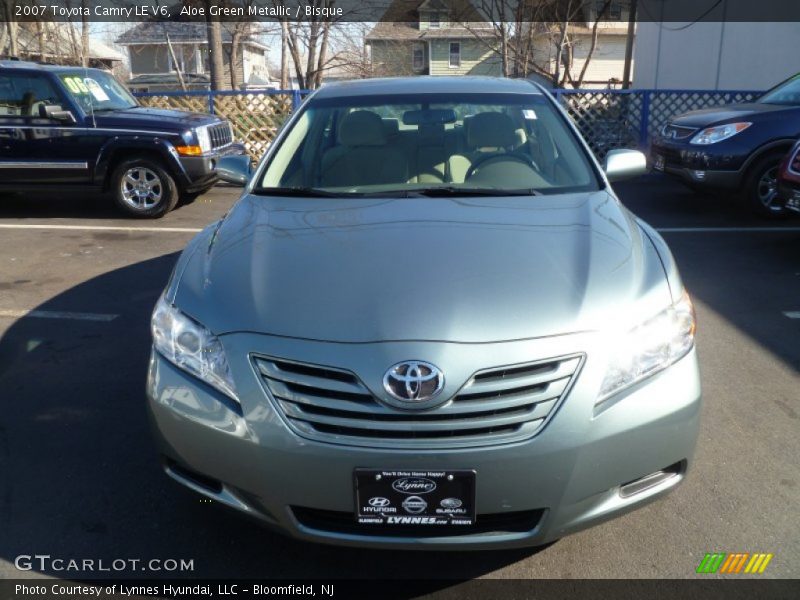 Aloe Green Metallic / Bisque 2007 Toyota Camry LE V6